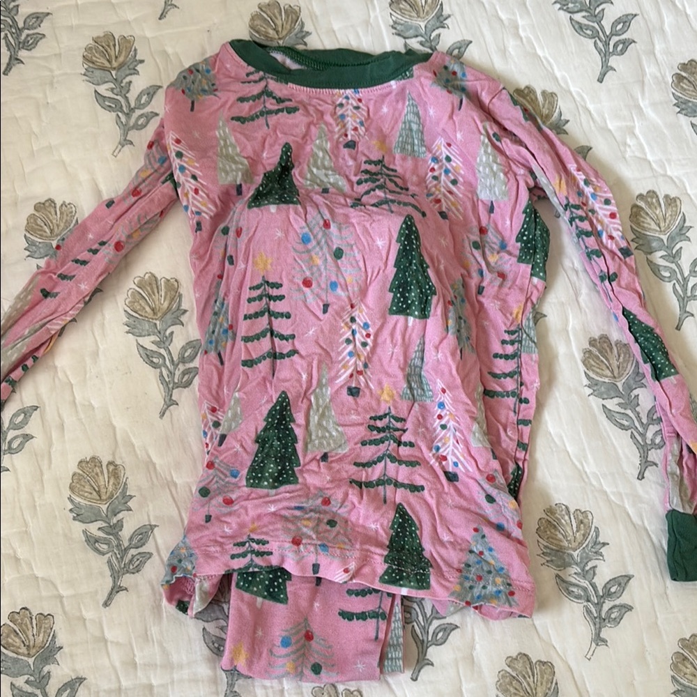 Little Sleepies Pink and Green Pajama Set